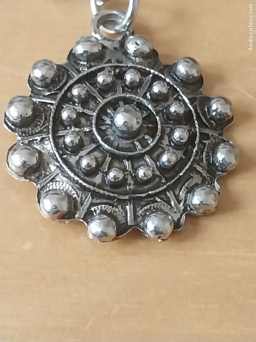 Coleccionismo de llaveros: BOTON CHARRO DORSO SANTA TERESA 3.32CMS LLAVERO METAL CROMADO