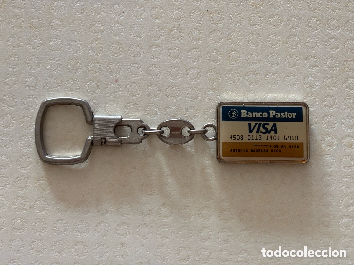 Coleccionismo de llaveros: Llavero Banco Pastor TARJETAS VISA MASTERCARD