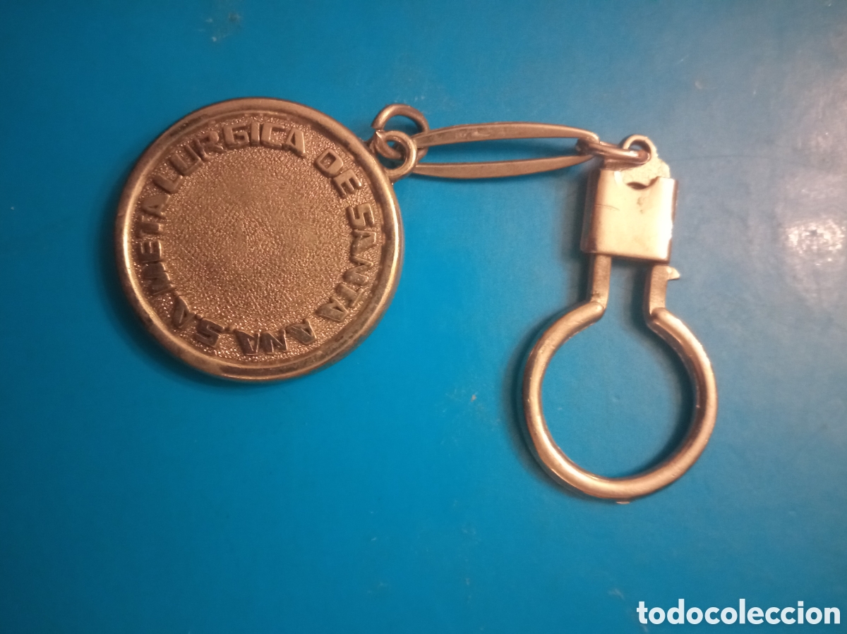 Coleccionismo de llaveros: Antiguo llavero a Doble cara, Metal&uacute;rgica de Santa Ana S. A