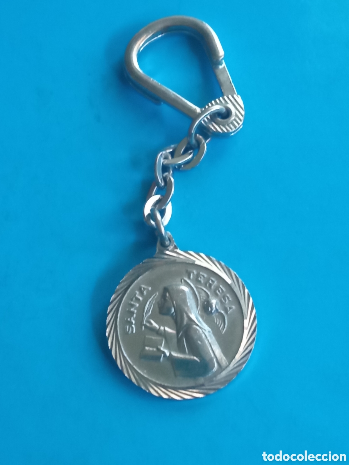 Coleccionismo de llaveros: Bonito llavero, Santa Teresa, Recuerdo de &Aacute;vila, mide 27 mm de di&aacute;metro