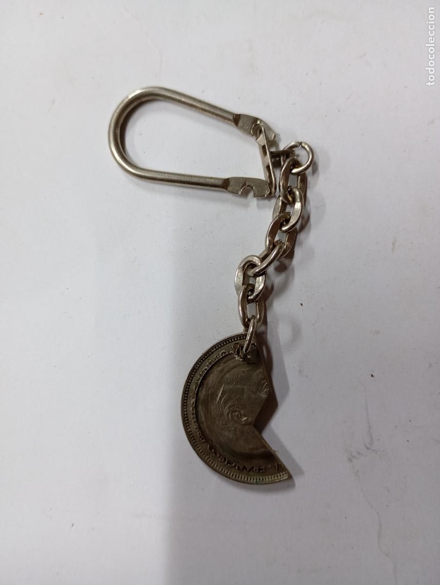 Coleccionismo de llaveros: LLAVERO MONEDA PARTIDA CAUDILLO. CAR83 - Foto 1