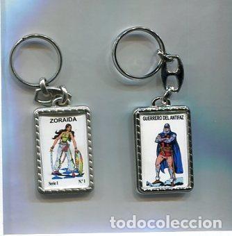 Collection of Keychains: Llavero El Guerrero del Antifaz y Zoraida - Varios