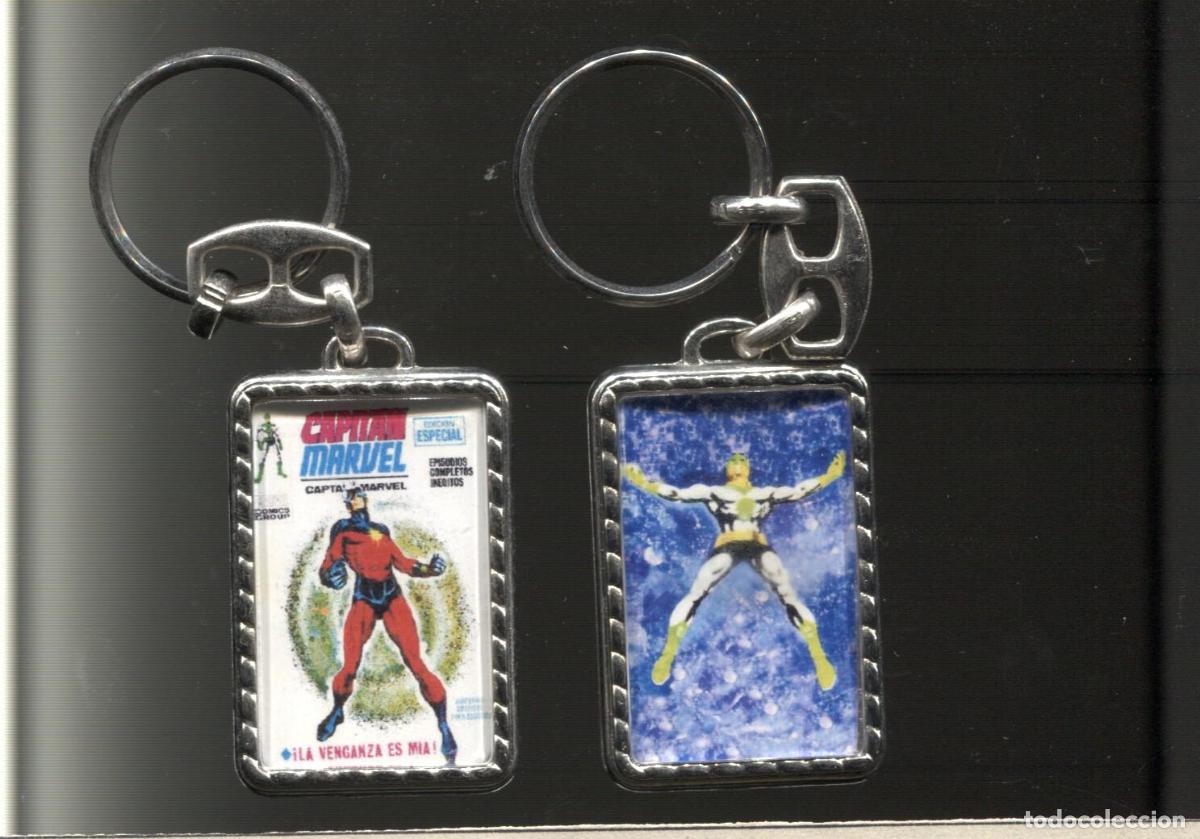 Coleccionismo de llaveros: Llavero Capitan Marvel: La venganza es mia - Varios