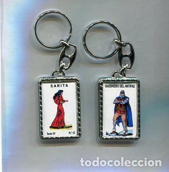 Collection of Keychains: Llavero El Guerrero del Antifaz y Sarita - Varios