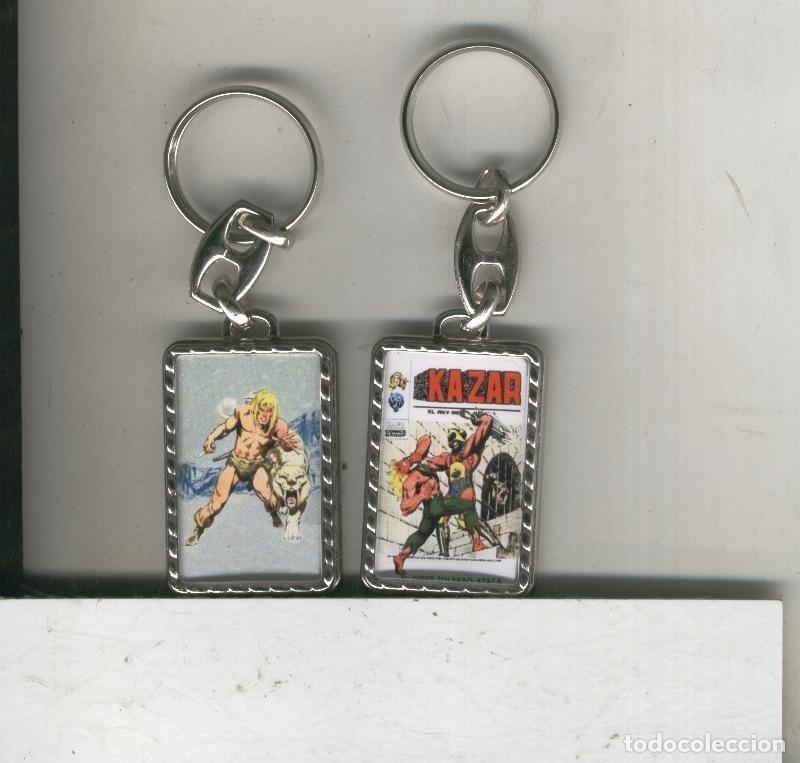 Collectionnisme de portes-cl&eacute;s: Llavero: Kazar numero 07: El super soldado ataca - Varios