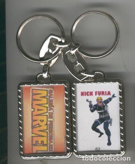 Coleccionismo de llaveros: Llavero Galeria de Personajes Marvel modelo 62 Nick furia - Varios