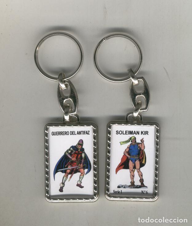 Collection of Keychains: LLavero El Guerrero Del Antifaz y Soleiman Kir - Varios