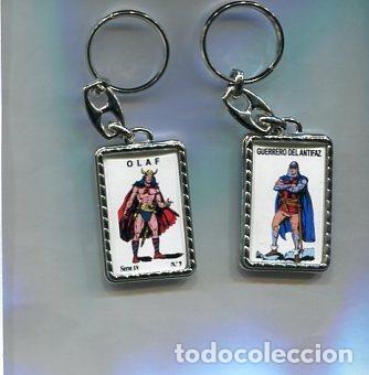 Collection of Keychains: Llavero El Guerrero del Antifaz y Olaf - Varios