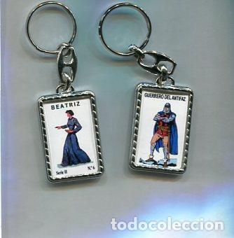 Collection of Keychains: Llavero El Guerrero del Antifaz y Beatriz - Varios