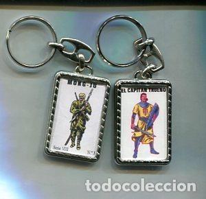 Collection of Keychains: Llavero: El Capitan Trueno y Mong-Ju - Varios