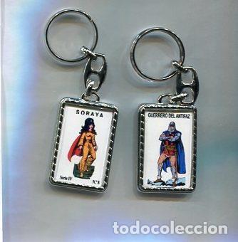 Collectionnisme de portes-cl&eacute;s: Llavero El Guerrero del Antifaz y Soraya - Varios