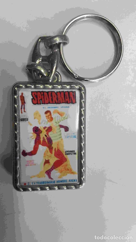 Collectionnisme de portes-cl&eacute;s: Llavero Spiderman el extraordinario hombre arena - Varios
