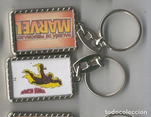 Collectionnisme de portes-cl&eacute;s: Llavero Galeria de Personajes Marvel modelo 11: Antorcha Humana - Varios