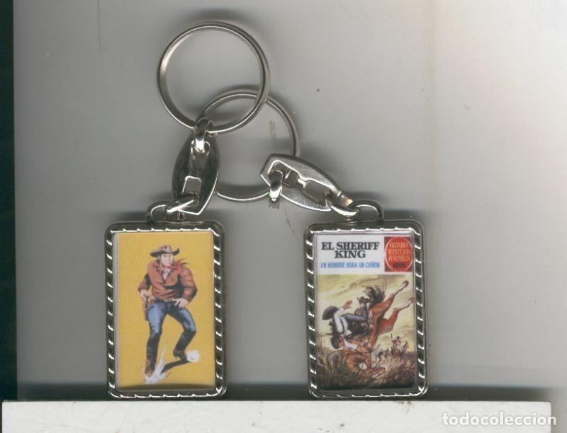 Collectionnisme de portes-cl&eacute;s: Llavero El Sheriff King numero 12: Un hombre roba un ca&ntilde;on - Varios