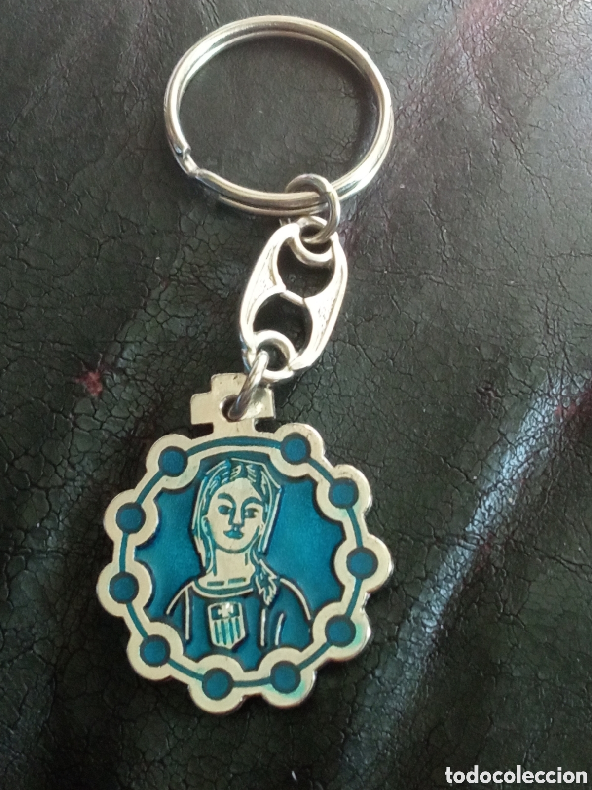 Coleccionismo de llaveros: Antiguo llavero a Doble cara, Madre de la Merced, Ruega por nosotros