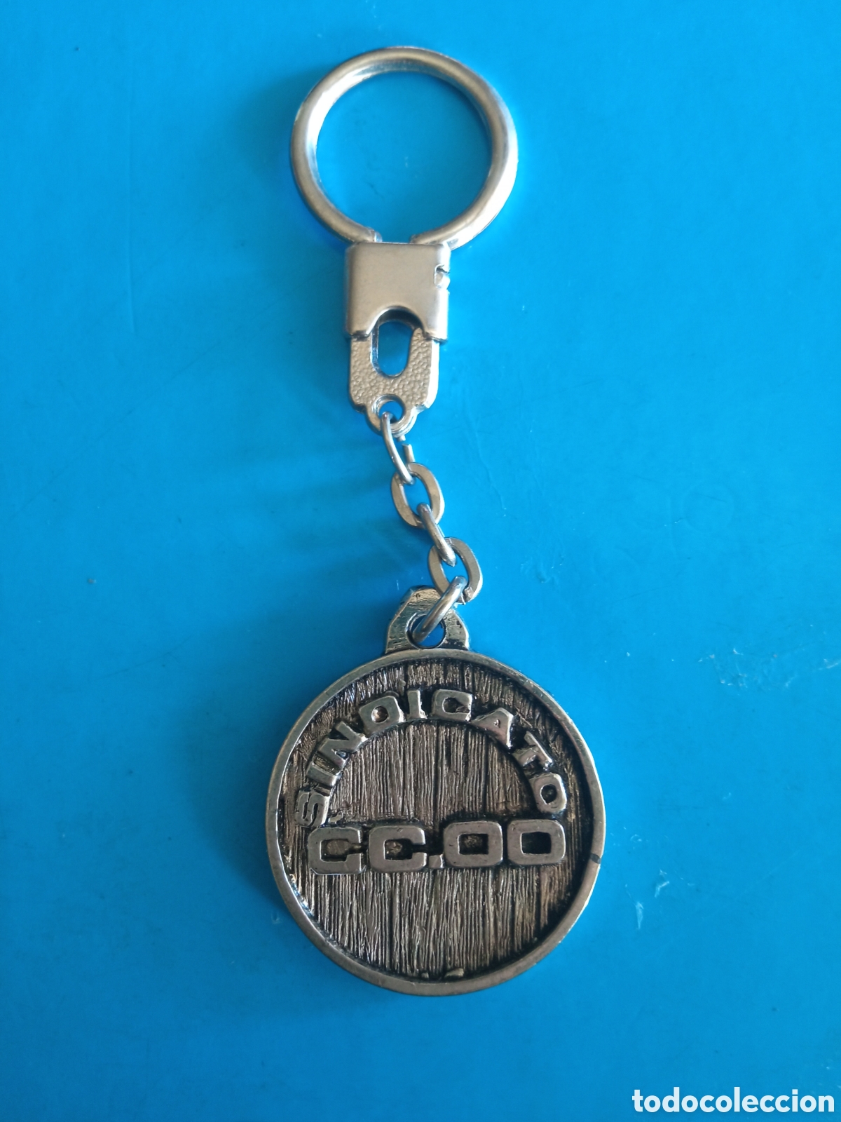 Coleccionismo de llaveros: Antiguo llavero a Doble cara, Sindicato CC.OO