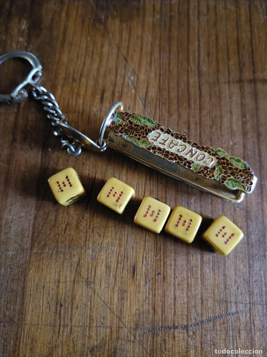 Coleccionismo de llaveros: LLAVERO DADOS DE POKER PUBLICIDAD CONCAFE ROMINA