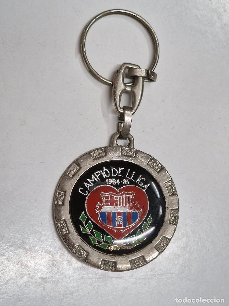 Collectionnisme de portes-cl&eacute;s: Llavero: Fc Barcelona, campi&oacute; de lliga 1984-85
