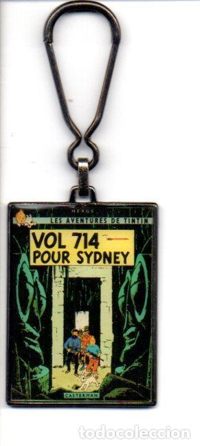 Collectionnisme de portes-cl&eacute;s: V49182: Llavero metalico portada Vuelo 714 a Sydney