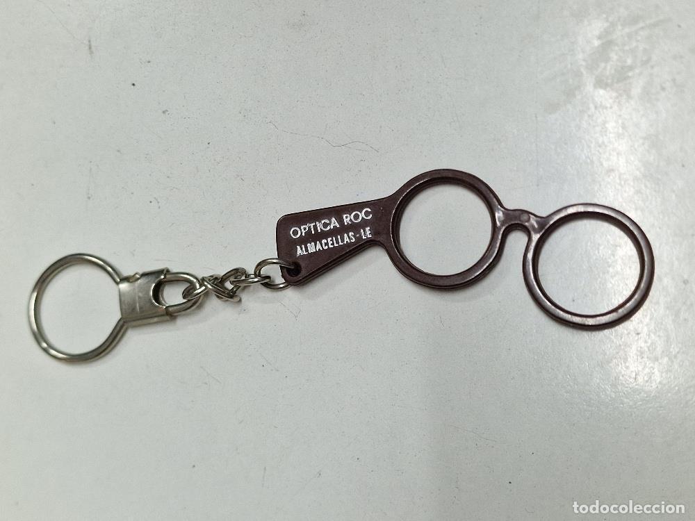 Colecionismo de porta-chaves: Llavero: &Oacute;ptica Roc Almacellas - LE, Optica Dos Binefar (Huesca)