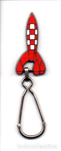 Coleccionismo de llaveros: V49176: Llavero metalico Cohete lunar de Tintin