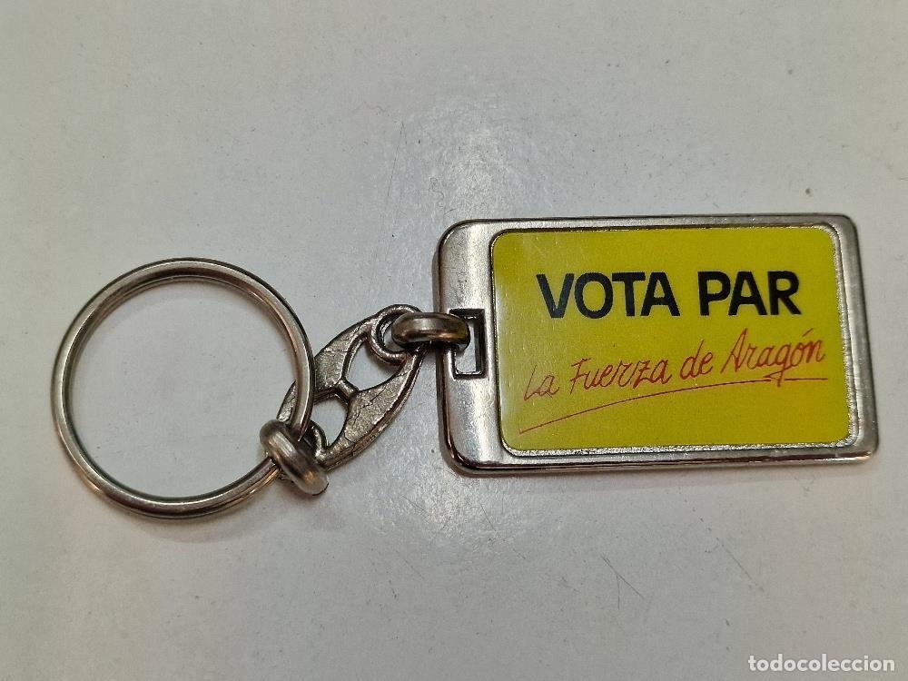 Coleccionismo de llaveros: Llavero: Vota Par, La fuerza de Arag&oacute;n