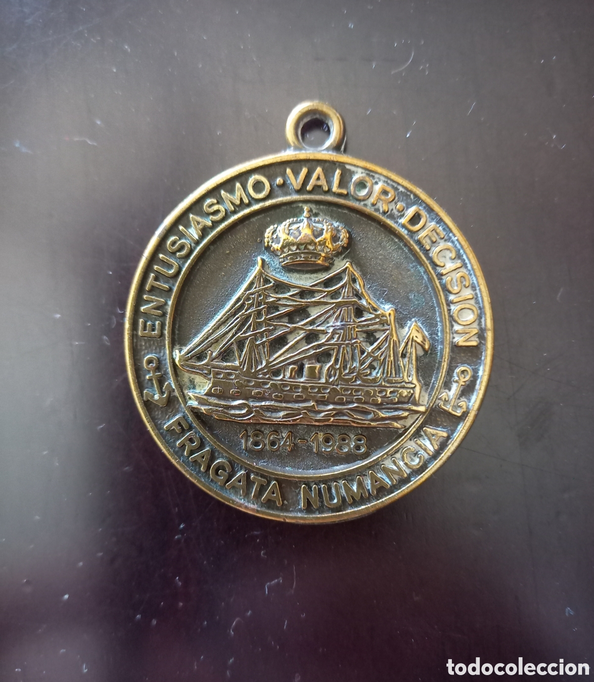 Coleccionismo de llaveros: Medalla de llaver de la fragata Numancia. Armada. Barco. Buque. Marina. Naval