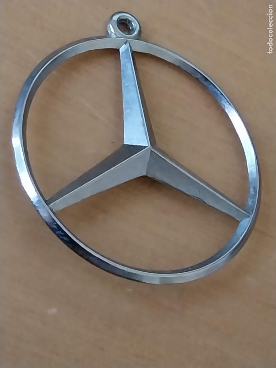 Coleccionismo de llaveros: MERCEDES BEZ LOGO LLAVERO SIN CADENA METAL CROMADO 3.53CMS