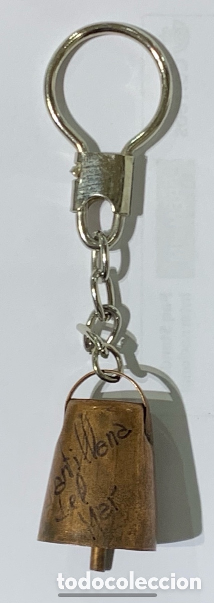 Coleccionismo de llaveros: Llavero. Cencerro. Recuerdo de Santillana del Mar. Cantabria. A&ntilde;os 80.