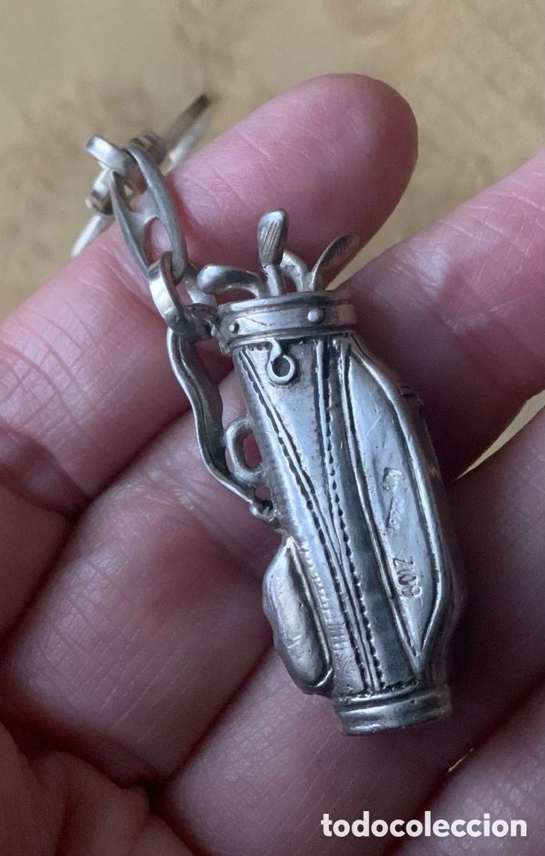 Coleccionismo de llaveros: LLAVERO GOLF PLATA DE LEY