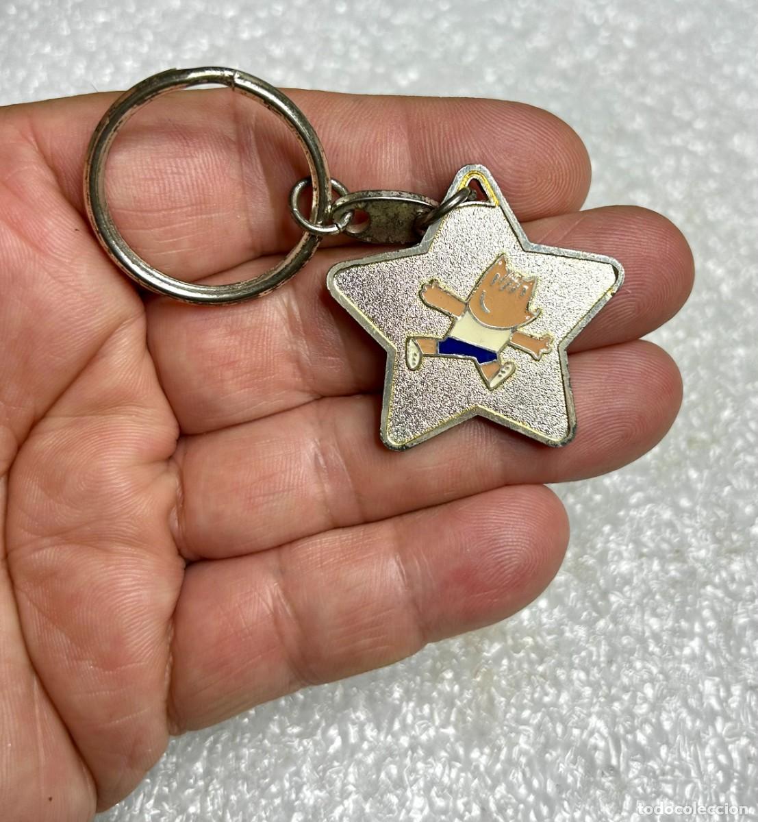 Coleccionismo de llaveros: 3718.LLAVERO DE COBI BARCELONA 92 PRACTICANDO ATLETISMO