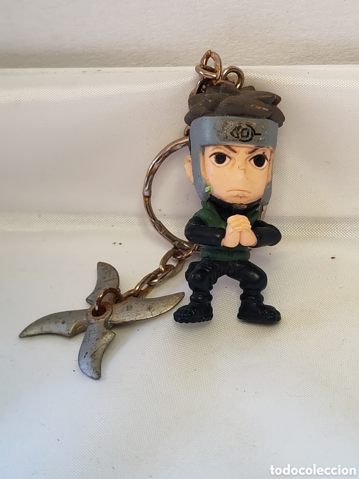 Coleccionismo de llaveros: Llavero Yamato. Serie Naruto Ahippuden. Incluye Shuriken de metal. (CL)