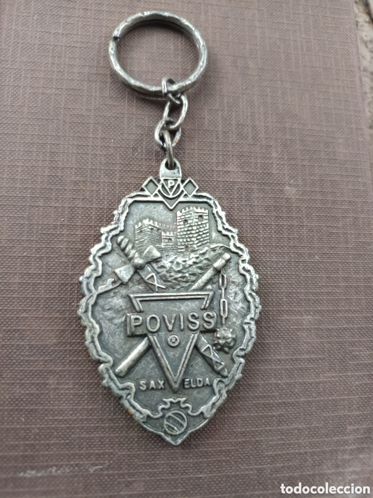 Coleccionismo de llaveros: Llavero Poviss Sax Elda Expo fiesta 93