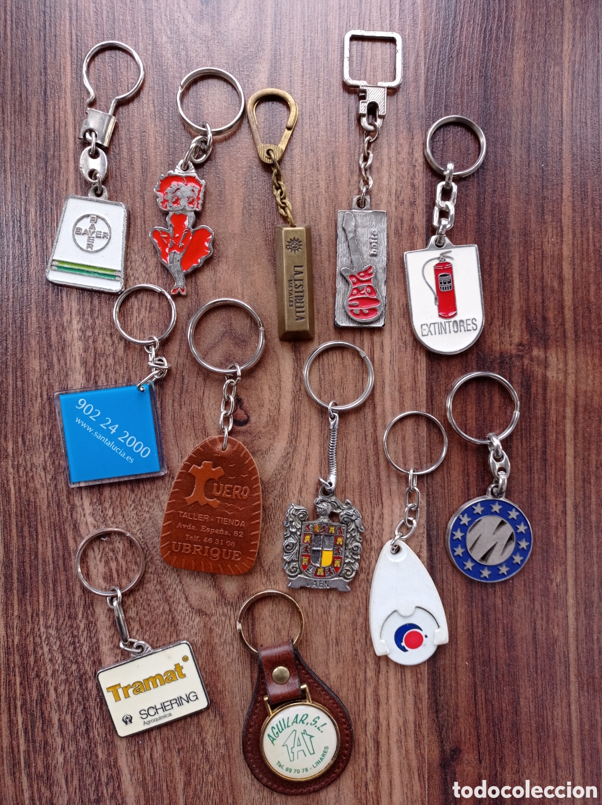 Coleccionismo de llaveros: Lote llaveros de propaganda met&aacute;licos