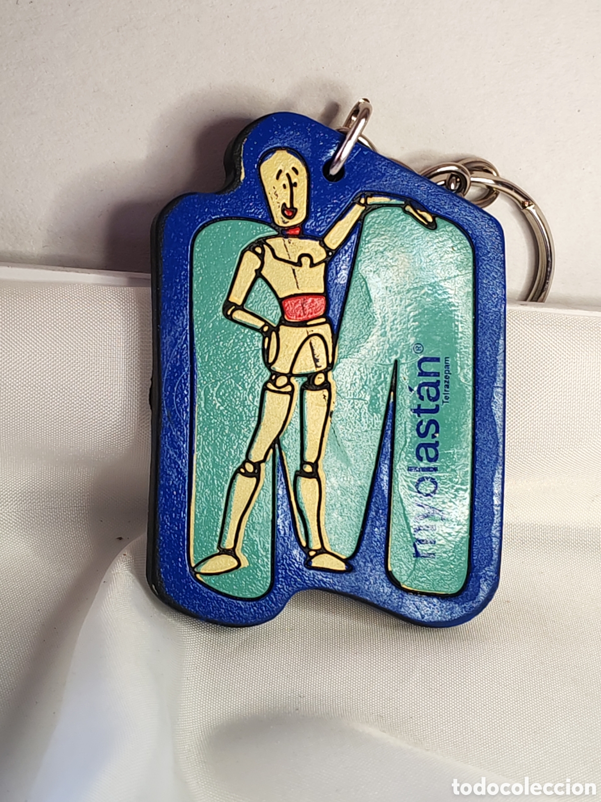 Coleccionismo de llaveros: Llavero Miolastan. Medicamento retirado en 2013. (CL)