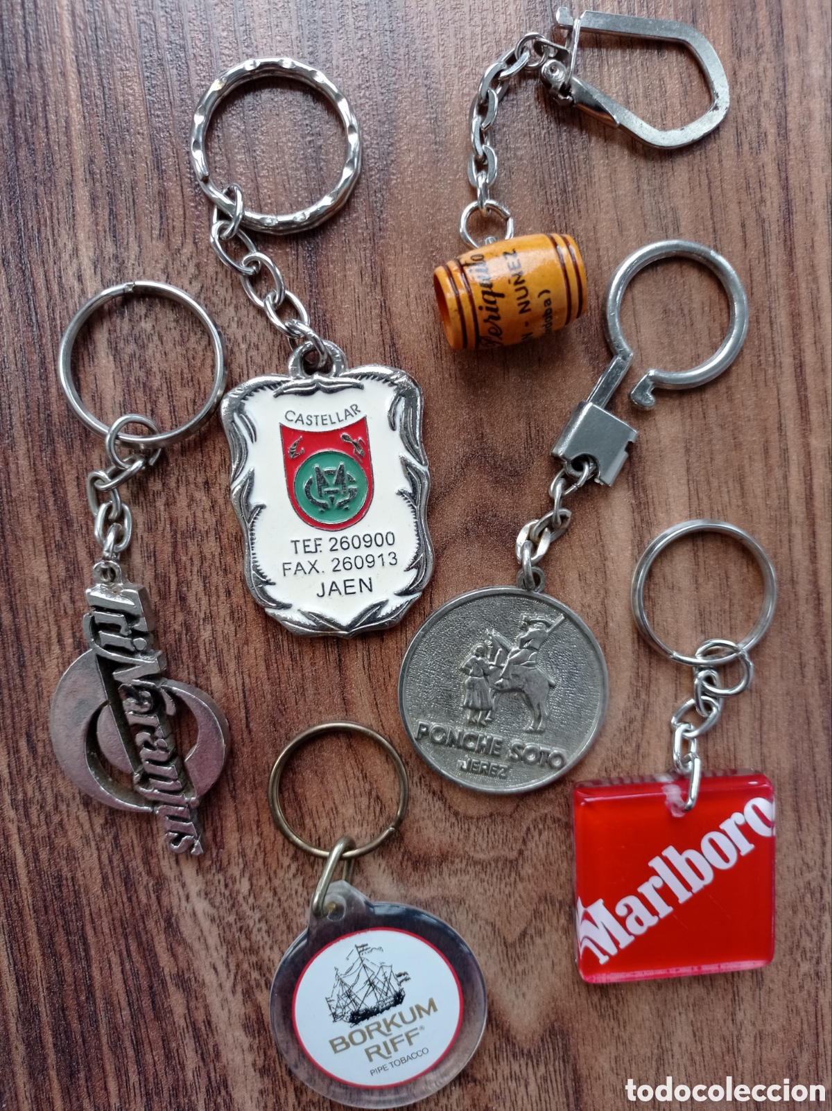 Coleccionismo de llaveros: Lote de 6 llaveros de publicidad