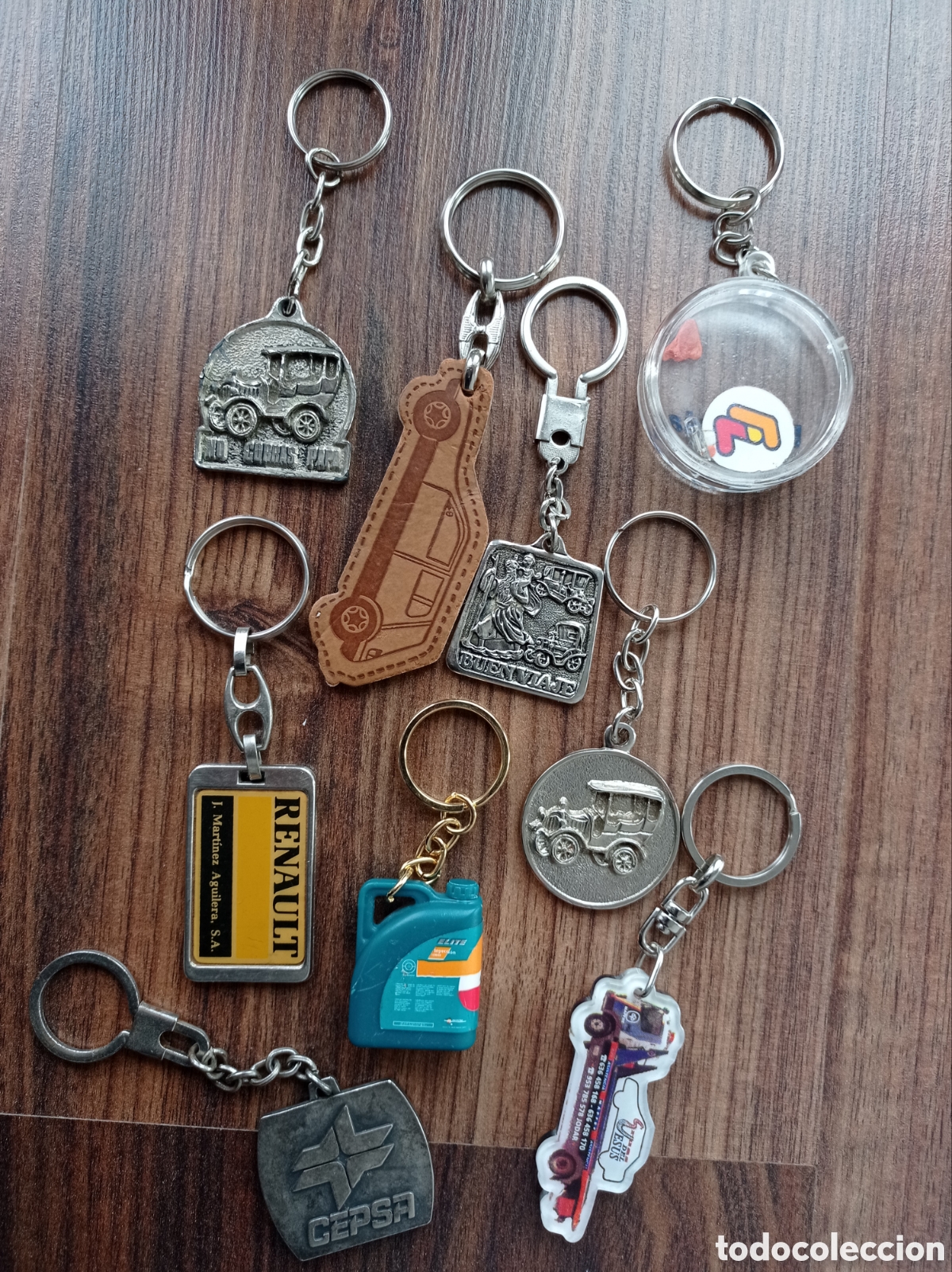 Coleccionismo de llaveros: Lote llaveros tem&aacute;tica coches talleres