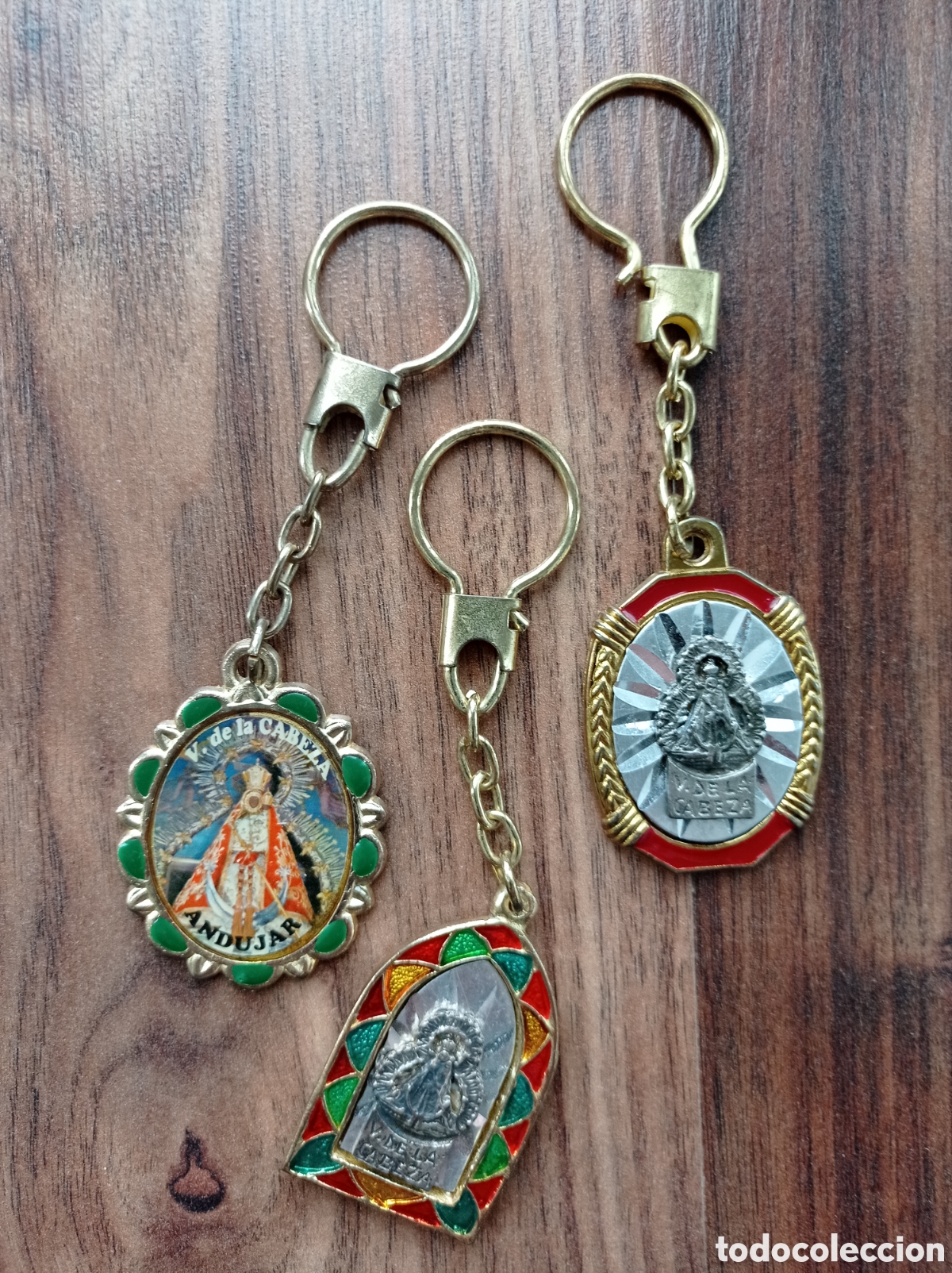 Coleccionismo de llaveros: Llaveros de la Virgen de la Cabeza - Foto 1