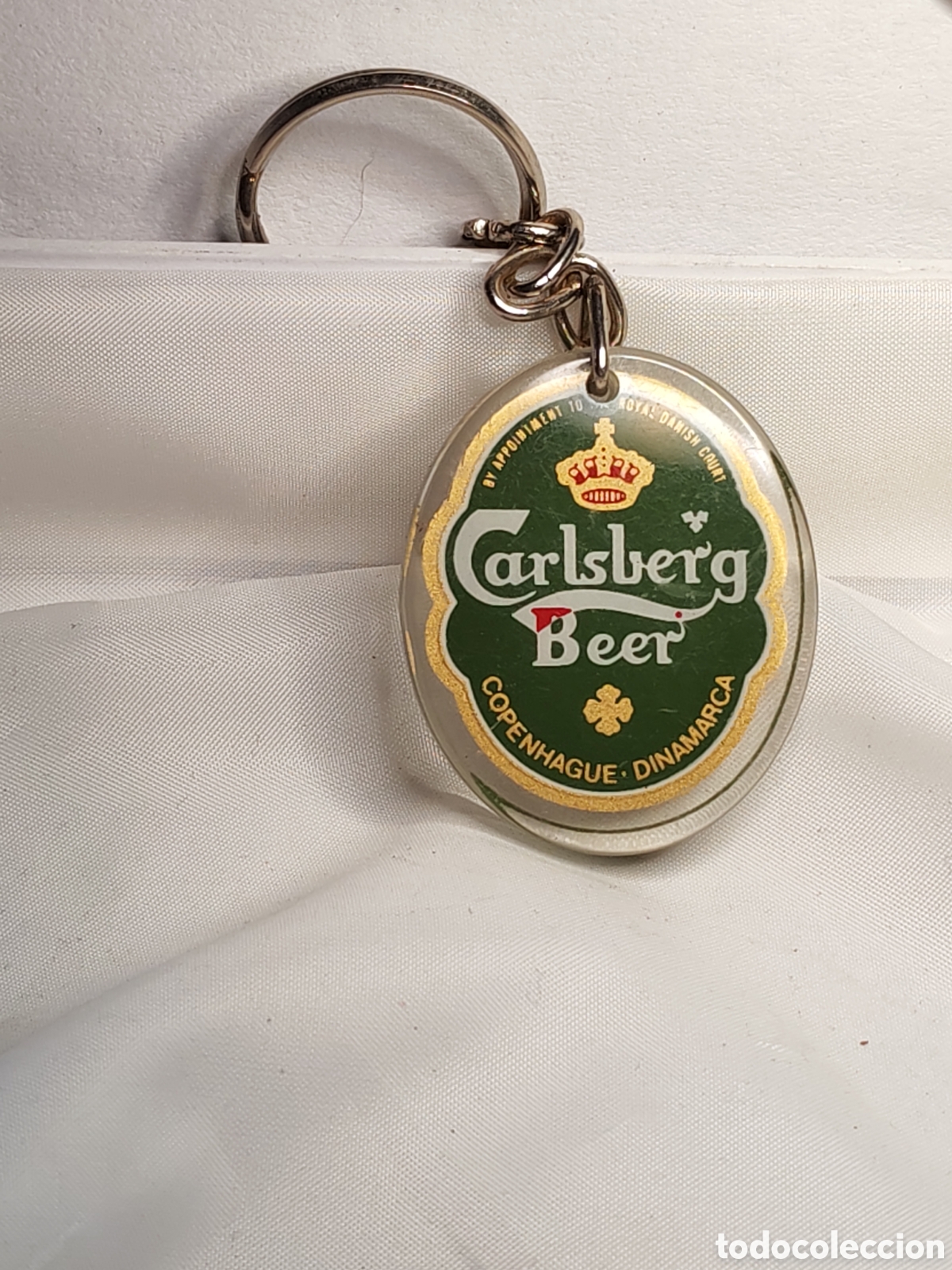 Coleccionismo de llaveros: Llavero vintage cerveza Carlsberg Beer. Dinamarca. (CL)