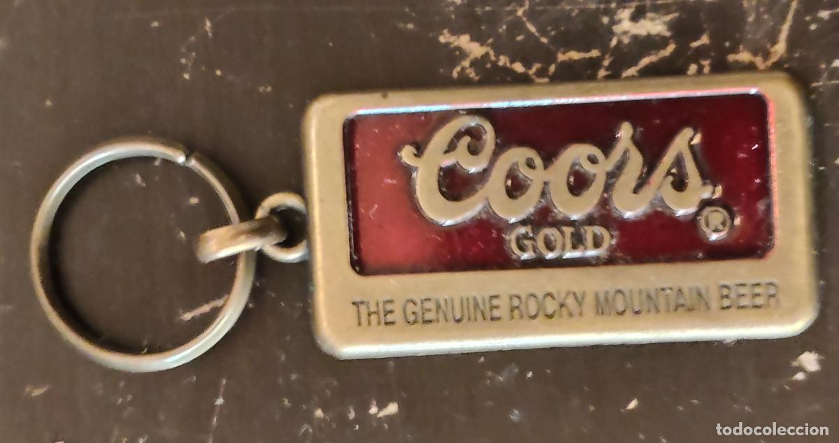 Coleccionismo de llaveros: ANTIGUO LLAVERO COORS GOLD. GENUINE ROCKY MOUNTAIN BEER