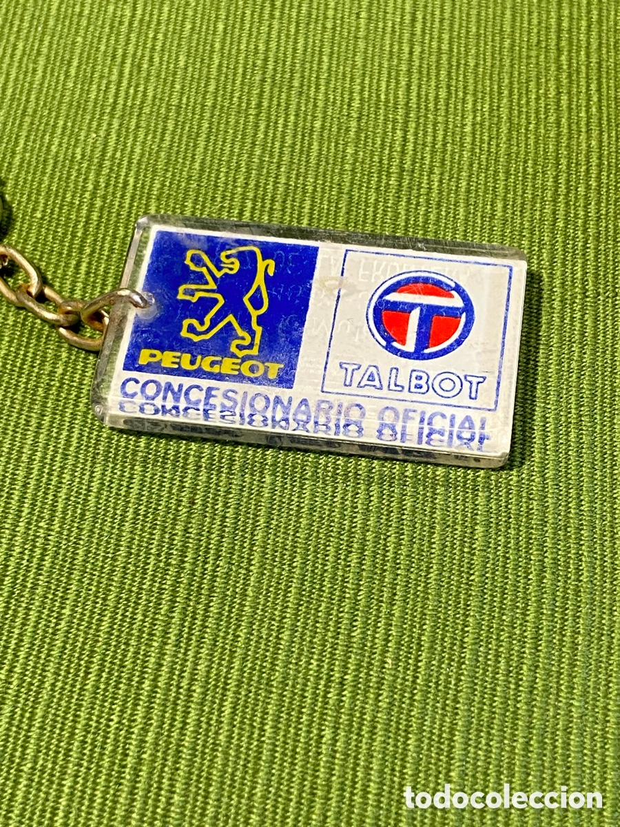 Coleccionismo de llaveros: Llavero publicitario concesionario Peugeot Talbot.