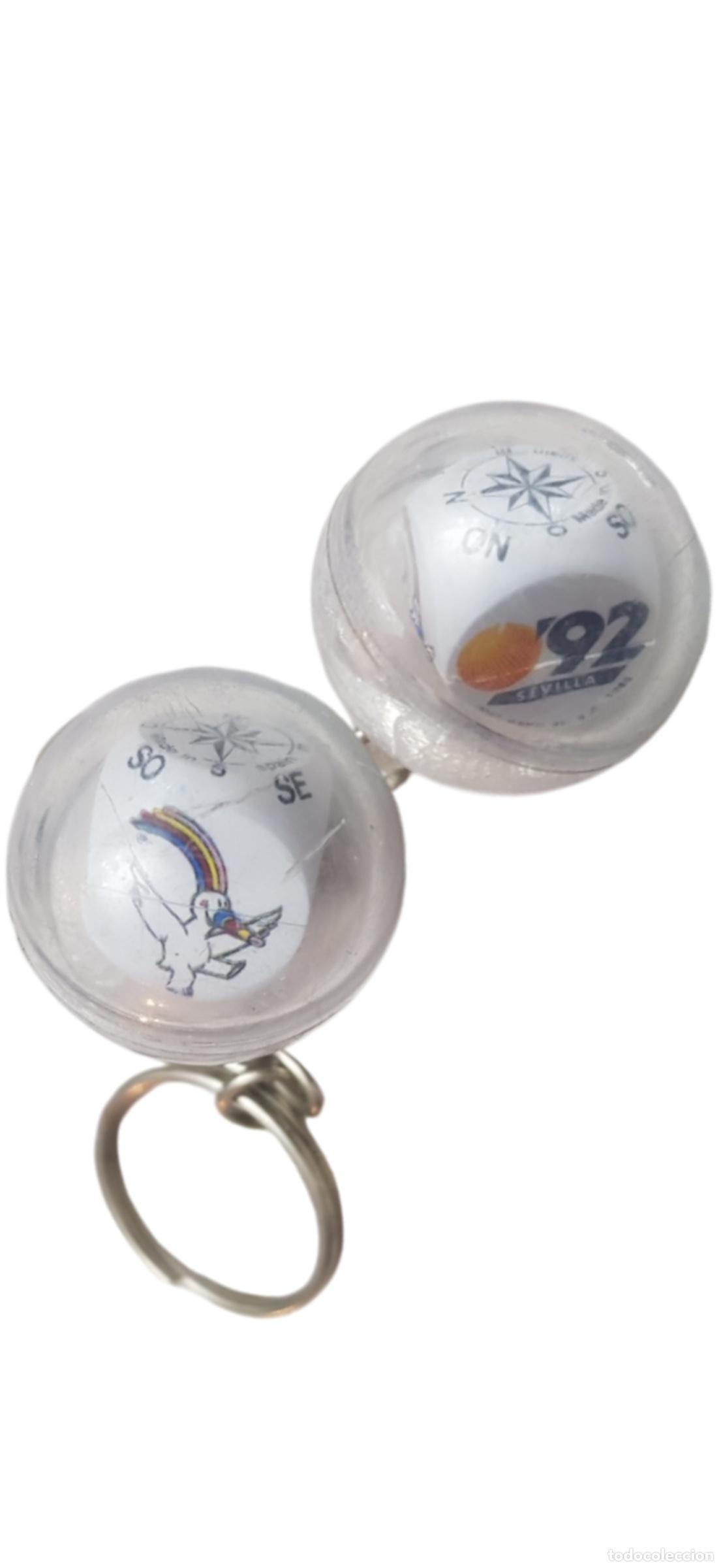 Coleccionismo de llaveros: Llavero dado expo92 con Curro Original