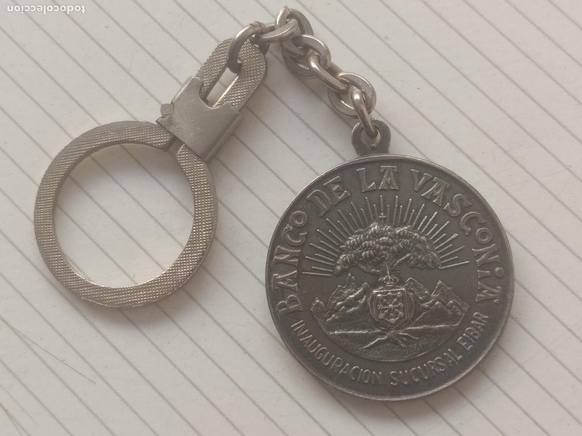 Coleccionismo de llaveros: LLAVERO BANCO DE LA VASCONIA EIBAR - A&Ntilde;OS 70