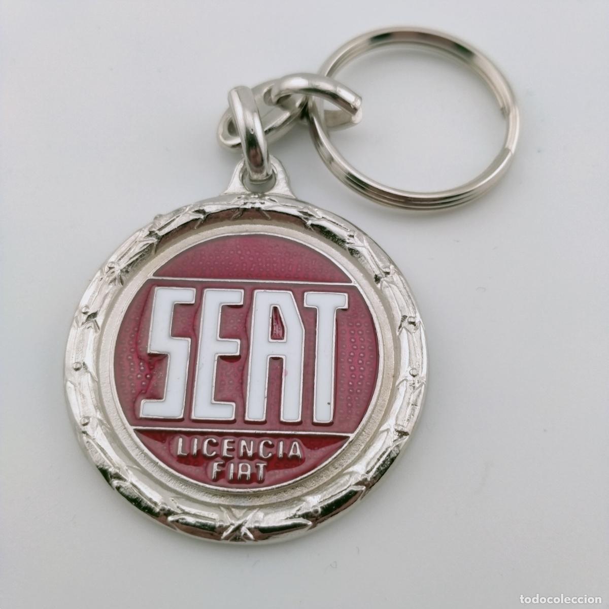 Coleccionismo de llaveros: llavero seat, niquel y esmaltado