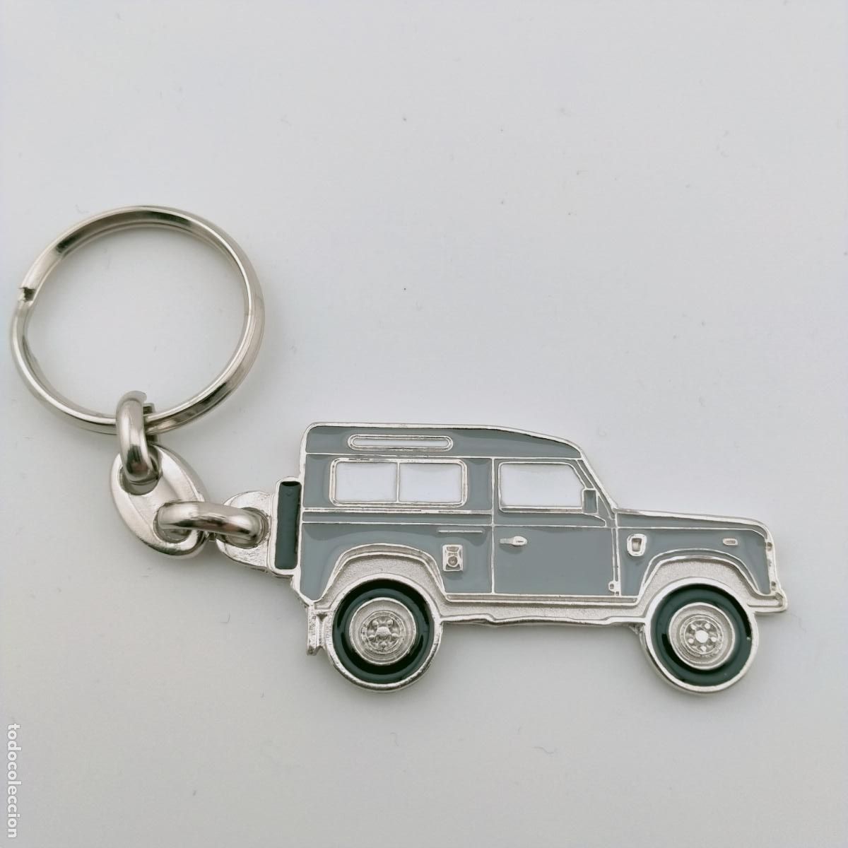 Sammlung von Schl&uuml;sselanh&auml;ngern: llavero land rover defender corto gris