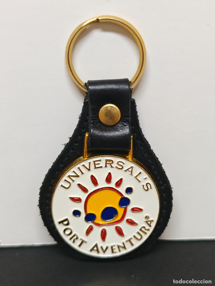 Coleccionismo de llaveros: LLAVERO PARQUE TEMATCO PORT AVENTURA SOL DE METAL Y CUERO