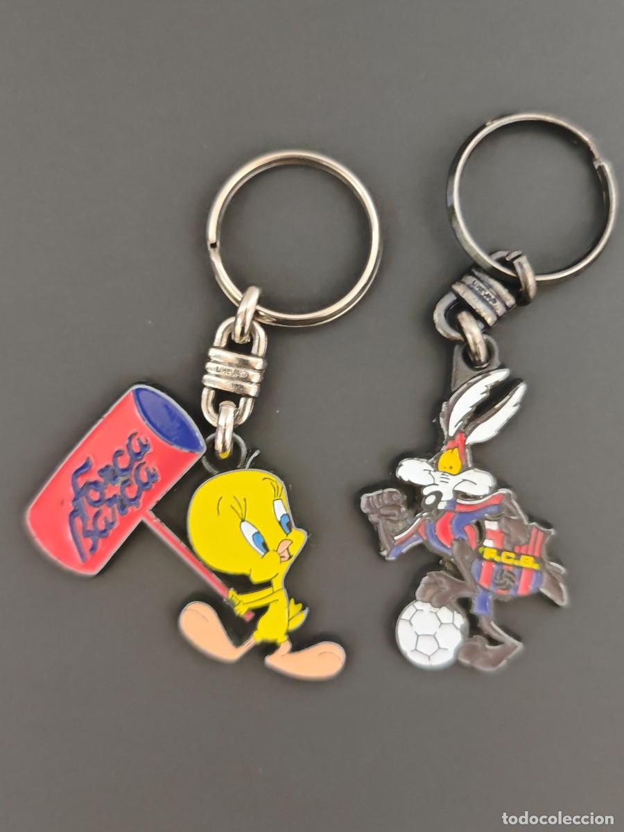 Coleccionismo de llaveros: LLAVERO FC BARCELONA WARNER BROS LOTE DE 2