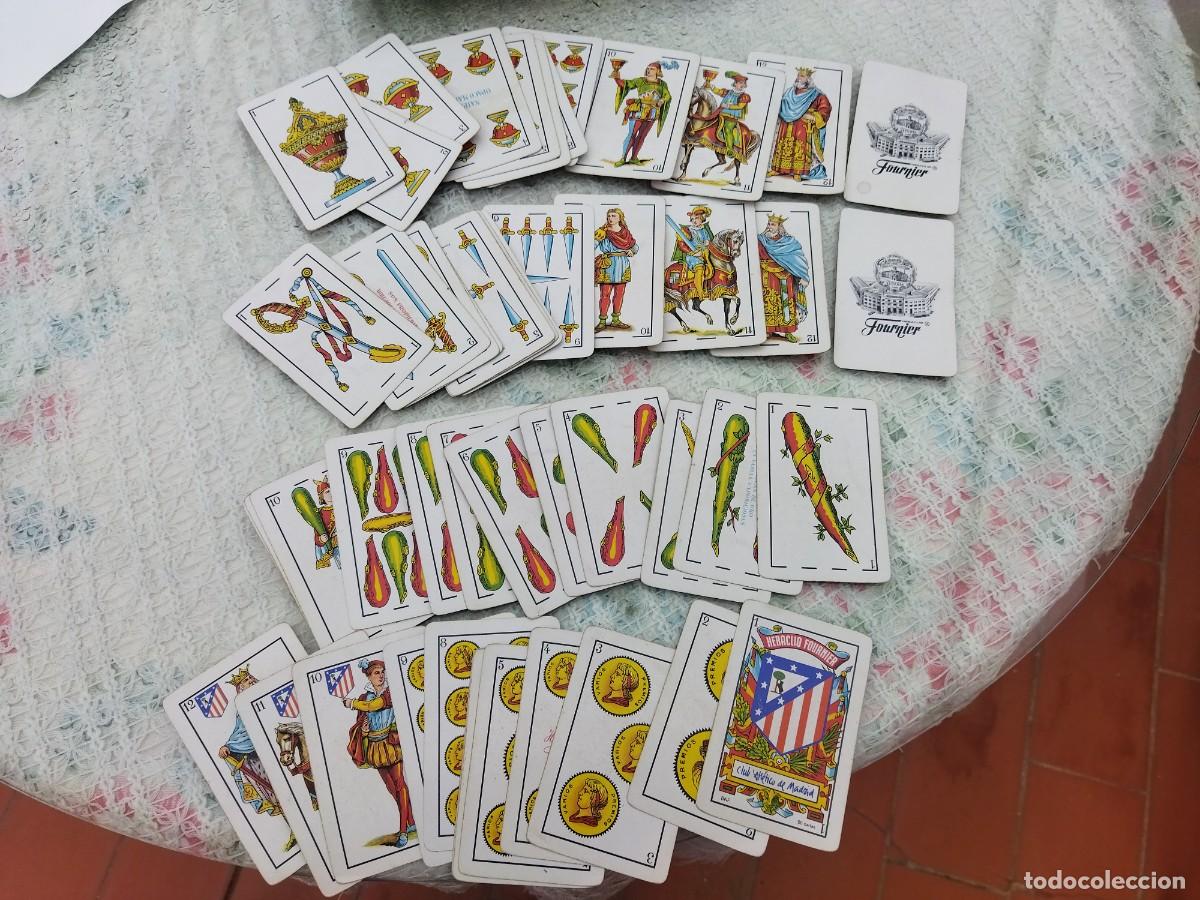 Coleccionismo de llaveros: baraja de cartas completa 50 cartas del club atletico de madrid