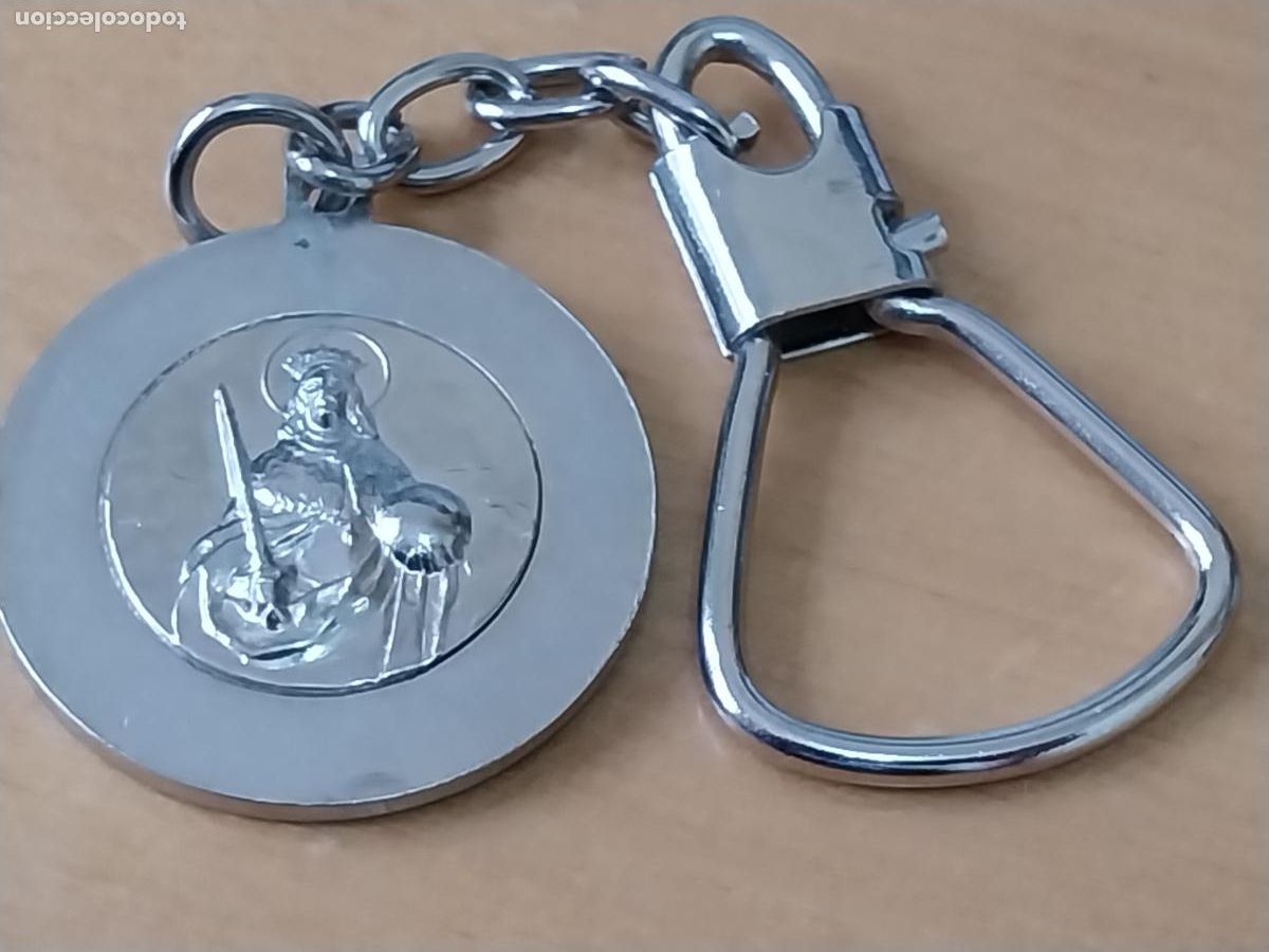 Coleccionismo de llaveros: SAN FERNANDO PALOMA DE LA PAZ PAX LLAVERO METAL CROMADO 3.11CMS VINTAGE ORIGINAL