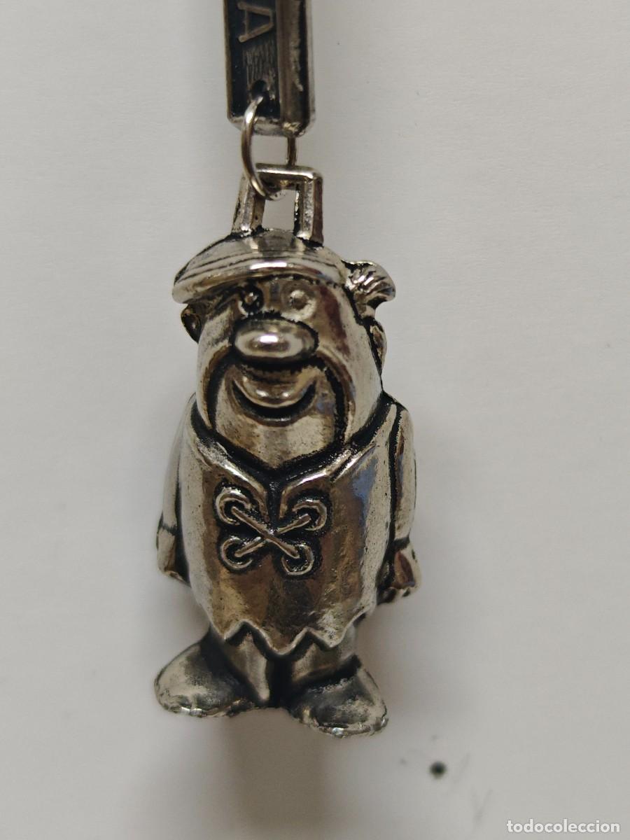 Coleccionismo de llaveros: LLAVERO ANTIGUO A&Ntilde;OS 90 DIBUJOS ANIMADOS LOS PICAPIEDRA PUBLICIDAD COMESA LLEIDA